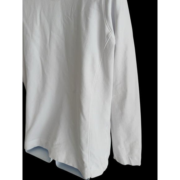 Tommy Bahama Women Pullover XL White 1/2 Zip Embroidered Floral Sequins Cotton - Picture 9 of 11